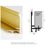 GVS-ART DIY Metal Floating Frame for 20X30 Canvas Painting Art,4/5"(2.1cm) Depth, Floater Frame,Mental Frame Kit, Cut to Pieces,Not Include Canvas or Mat Brushed Silver Frame view 2