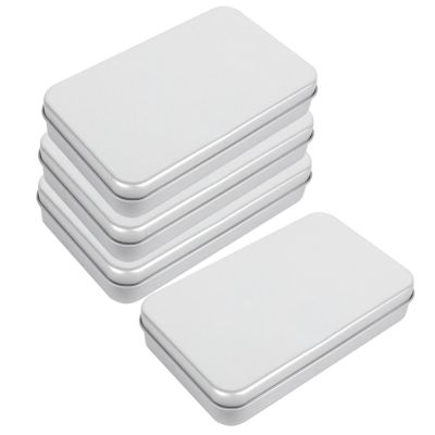 Zerodeko 4pcs Tinplate Storage Case for Game Cards Organizer for Photos Crafts Ornaments Compact Design for Easy Portability