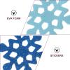 EXCEART 1bag Glitter Snowflake Stickers for Christmas Decor Craft Wall Decals Easy to Install for Parties Home Decoration Greeting Cards view 2