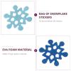 EXCEART 1bag Glitter Snowflake Stickers for Christmas Decor Craft Wall Decals Easy to Install for Parties Home Decoration Greeting Cards view 3