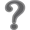 Rhinestone Genie QUESTION Mark 8" Magnetic Rhinestone Template, Black view 1