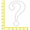 Rhinestone Genie QUESTION Mark 8" Magnetic Rhinestone Template, Black view 3