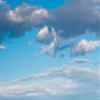 Just Clouds 8 Model Railroad Backdrop (HO Scale) view 2