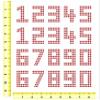 Rhinestone Genie Numbers-Block 2" Magnetic Rhinestone Template, Black (RT1-FON203) view 3