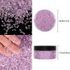 Ceya 5.3oz/ 150g Crushed Irregular Glass Pale Lilac Metallic Crystal Chip Broken Glass Chips Glitter 2-4mm Craft Chunky Glitter for Nails Art Epoxy Resin Mold Coasters Ornament Painting Geode view 4