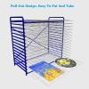 TONGRENYUYI Art Drying Rack - Sturdy Metal Art Rack, Art Cart with Swivel Wheels Perfect for Classroom Art Studios and Home Use 16Tier (Size : 16Tier) view 3