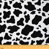 Cow Print Fabric By The Yard, Cartoon Cattle Upholstery Fabric, Ox Animal Farmhouse Decorative Fabric, Animal Skin Indoor Outdoor Fabric, Milk DIY Art Waterproof Fabric, Black White, 10 Yards view 1