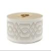 10.9 Yards Spool 1.37 inch Wide Beige Celtic Claddagh Jacquard Ribbon Sewing Trim Upholstery Fabric 35272 view 1