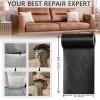 YAFLC Leather Repair Patch for Furniture, 4" x 63" Self Adhesive Leather Repair Kit Vinyl Repair Tape for Car Seat Sofa Jackets Couches Chair Glossy Chestnut view 4