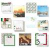 Custom Bundle - 11 Italy VENICE Travel Vacation Themed 12" x 12" Scrapbook Papers - Various Brands view 1