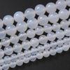 45PCS 8MM Natural White Opal Beads Round Loose Stone Beads for Jewelry Making DIY Energy Stone Healing Power Bracelet 15" view 1