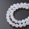 45PCS 8MM Natural White Opal Beads Round Loose Stone Beads for Jewelry Making DIY Energy Stone Healing Power Bracelet 15" view 3