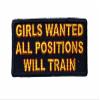 All Girls Wanted Will Train 3 inch Patch IV2947 F1D17L view 1