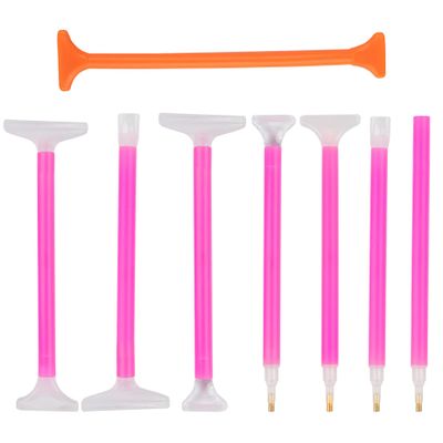 AUEAR, 8 Pack 5D Art Embroidery Pen Set Tools for DIY Craft Decoration
