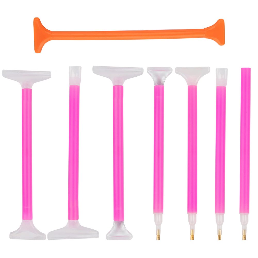 AUEAR, 8 Pack 5D Art Embroidery Pen Set Tools for DIY Craft Decoration