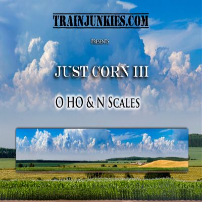 Just Corn III Model Railroad Backdrop (HO Scale)
