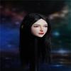 1/6 Scale Female Head Sculpt, Asian Girl Pale Skin Head Carved for 12inch Phicen TBLeague Action Figure Body Collection (D) view 2