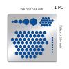 BENECREAT 6x6 Inch Honeycomb Stainless Steel Journal Stencils, Hexagon Metal Stencil for Wood Carving, Drawings and Woodburning, Engraving and Scrapbooking view 2