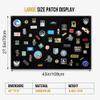 OneTigris Tactical Patch Holder Board, 43"x27.5" Simple Hook and Loop Display Panel, Foldable Morale Patches Organizer with Grommets for Military Army Collection, Police ID Name Tapes & Airsoft Gear view 2