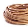 LolliBeads (TM) 5 mm Genuine Round Leather Cord Natural Braiding String Nature Brown 5 Meters (5 Yards) view 2