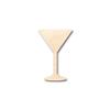 Unfinished Wood Martini Shape Bar Craft up to 46" DIY 24" / 1/4" view 1