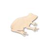 Unfinished Wood Frog Shape Animal Craft up to 46" DIY 12" / 1/8" view 1