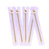 2 5 10 pcs Jeans Zippers #5 Brass Closed Bottom Metal Zippers with Locking Slider - Pink Blue Brown Burgundy Grey Black Green Natural Hot Pink Turquoise (7" - 2 Zippers, Lavender) view 1
