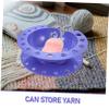 VICASKY Multipurpose Crochet Yarn Bowl Yarn Organizer Side Outlet for Knitting for Craft and Beginners view 3