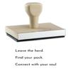 Infusion Leave The Herd - Find Your Pack - Connect with Your Soul Rubber Stamp, 2 X 4'' Wood Stamp view 1