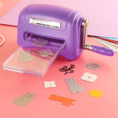 Mini DIY Dies Cutting Embossing Machine Paper Card Craft Scrapbooking Dies Machine Cutter Photo Album Decorative Portable Manual Die Cutting and Embossing Machine Kits for Arts and Crafts