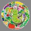 50Pcs Caterpillar Themed Stickers Vinyl Aesthetic Decals for Laptops Skateboards Luggage Helmets Bikes and Phones Teens Adults and Nature Fans view 2