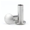 10 pcs 304 Stainless Steel Flat Round Head Semi-Hollow Shank Rivets,for DIY Craft Decoration Etc.M8x65mm view 1