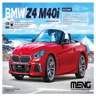 Meng Model MNGCS-005 1:24-BMW Z4 M40i Scale Model kit, Unpainted