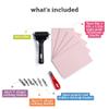 Incraftables Linocut Block Printing Kit for Stamp Making - 5 Soft 4"x6" Rubber Blocks, 6 Carving Blades, & Brayer Roller -Linoleum Block Printing Stamp Kit for Beginners, Adults Crafts view 2