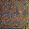 Phoebe Iridescent Orange Gold Sequins on Black Mesh Lace Fabric by The Yard - 10062 view 2