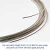 18 Gauge, Round, Half Hard, 925 Sterling Silver Wire - 10 FT - for Jewelry Art from WIZART view 3