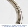 18 Gauge, Round, Half Hard, 925 Sterling Silver Wire - 10 FT - for Jewelry Art from WIZART view 4