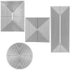 4 Sets Nesting Basics Dies for Card Making Round Square Rectangle Bundle Metal Cutting Dies for Paper Crafting DIY Scrapbooking Metal Mould for DIY Scrapbook Album Paper Card Embossing Die Cuts Punch view 1