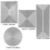 4 Sets Nesting Basics Dies for Card Making Round Square Rectangle Bundle Metal Cutting Dies for Paper Crafting DIY Scrapbooking Metal Mould for DIY Scrapbook Album Paper Card Embossing Die Cuts Punch view 2