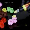 200pcs Ink Cups, Multicolor Beehive Shape Pigment Holder Container, Spliceable Makeup Pigment Holder Container Accessory for Artist Novice, Wholesale Business view 2