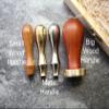 Custom Clay Stamp for Pottery Ceramic,Wood Stamps for Clay,Soap Stamp Gift for Potter Polymer Stamps (Silver Brass Handle,2.5 inches) view 2