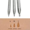 Singring Leather Stamping Tools Checkered Background Stamps 304 Stainless Steel Professional DIY LeatherCrafts Mesh Pattern Carving Tool (3pcs(S+M+L)) view 2