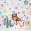 NAKLEO Painting Stencils Set for Nursery Room, 5 Pcs Templates 3.5" to 13.4" Halftone Stripe Circle, Plastic and Reusable Drawing Stencils, Decor, Craft DIY Wall Furniture view 3