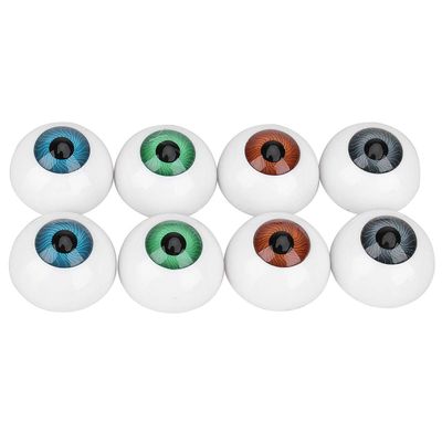 8 Pcs Halloween Eyeballs 1 Inch Hollow Plastic Scary Eyeballs Halloween Decorations Skeleton s Props Party Decorations Supplies