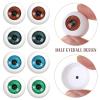 8 Pcs Halloween Eyeballs 1 Inch Hollow Plastic Scary Eyeballs Halloween Decorations Skeleton s Props Party Decorations Supplies view 3