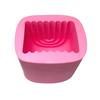 3D Arched Rainbow Candle Silicone Mold | for Making Home Decor Bookend Concrete Cement Casting Mold Resin Terrazzo Decor | 4.25" inches Deep x 3.75" inches Tall x 4.25" inches Wide | Pink Mold view 4