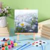 Wood Canvas Boards Unfinished Wooden Panel Boards Paint Pouring Panels for Painting Drawing Home Decor(12 Pieces,4 Sizes) view 4