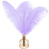 THARAHT Lavender Ostrich Feathers 12pcs Large Natural Bulk 12-14Inch 30cm-35cm for Wedding Party Centerpieces Easter Gatsbi and Decoration Feather view 1