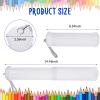 Gueevin 8 Pcs Extendable Plastic Brush Case Clear Paint Brush Tube Holder Storage Paintbrush Organizer Pencil Container Dustproof Watercolor Pen Container for Drawing Tools Makeup Artist Travel view 2