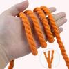 LEREATI Thick Macrame Cord 10mm x 32.8 Feet Macrame Rope Yarn Braided Cotton Cord, 3-Ply Twisted Natural Cotton Rope for DIY Crafts Wall Hangings Plant Hangers Knotting Home Decoration (Light Grey) view 3